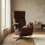 Leren elektrisch relaxfauteuil Pure - Toledo Bordeaux, Bohemian, Industrieel, Modern, Scandinavisch, Nieuw, Ophalen of Verzenden