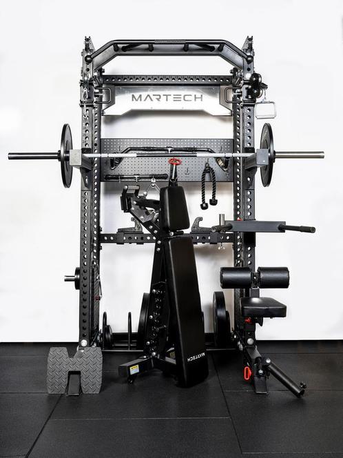 Martech M8 2IN1 power rack & cable station - Heavy duty -SET, Sport en Fitness, Fitnessmaterialen, Nieuw, Armen, Benen, Borst