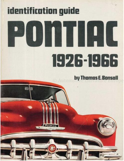 IDENTIFICATION GUIDE PONTIAC 1926-1966, Boeken, Auto's | Boeken, Ophalen of Verzenden
