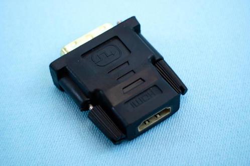 HDMI - DVI adapter / verloopstekker 24+1 pin (DVI-D Dual, Audio, Tv en Foto, Overige Audio, Tv en Foto, Ophalen of Verzenden