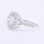 Zonder Minimumprijs - Ring - 14 karaat Witgoud - 2.69ct. tw., Handtassen en Accessoires, Ringen, Nieuw
