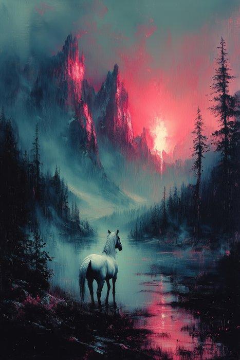 CoCo - Silent Dawn - XXL, Antiek en Kunst, Kunst | Schilderijen | Modern