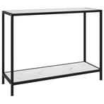 vidaXL Wandtafel 100x35x75 cm gehard glas wit, Huis en Inrichting, Tafels | Bijzettafels, Verzenden, Nieuw