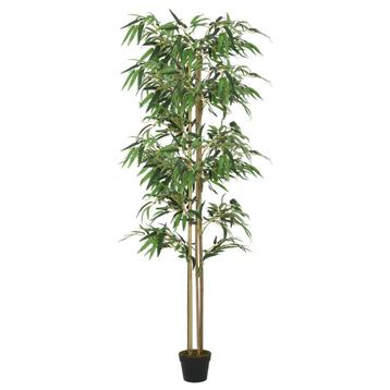 vidaXL Kunstplant bamboe 988 bladeren 150 cm groen, Verzenden