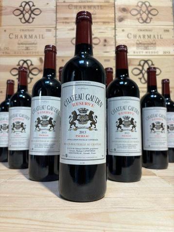 2013 Château Gaudin Réserve - Pauillac Grand Cru - 12 Fles beschikbaar voor biedingen