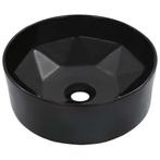 vidaXL Lavabo 36x14 cm Céramique Noir, Doe-het-zelf en Bouw, Sanitair, Verzenden