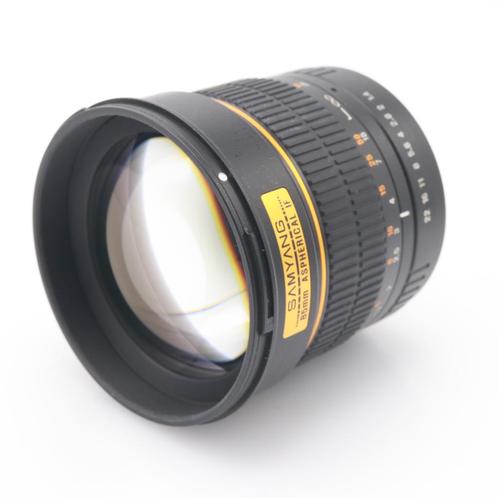 Samyang 85mm F/1.4 Canon occasion, Audio, Tv en Foto, Foto | Lenzen en Objectieven, Zo goed als nieuw, Verzenden