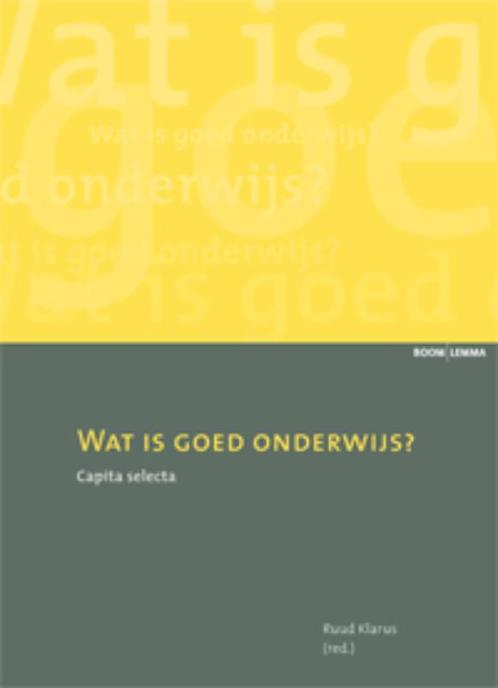 Wat is goed onderwijs? 9789059317505, Livres, Livres d'étude & Cours, Envoi