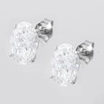 Zonder minimumprijs - Oorbellen - 14 karaat Witgoud -, Nieuw