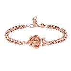 Erg mooie As armband roos roségoud, Nieuw