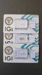 3 pcs Diamant (Naturelle) - 1.20 ct - Rond - F, G - I1, SI1, Nieuw