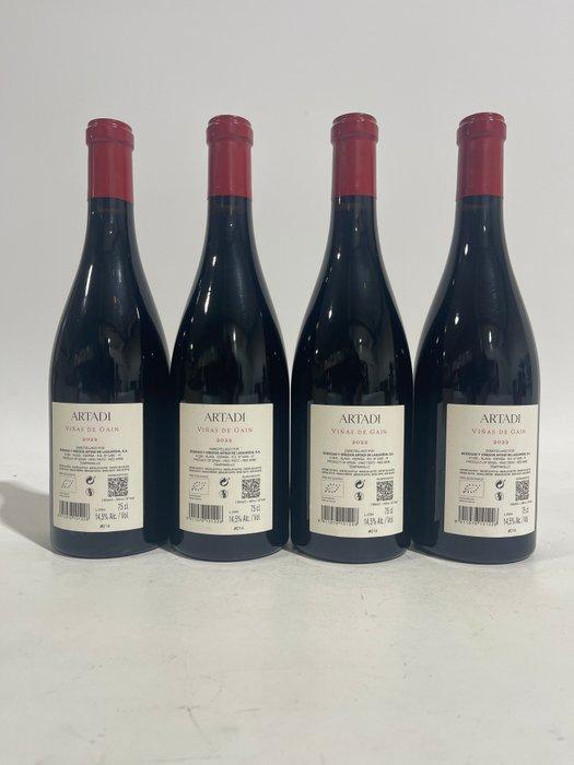 2022 Bodegas Artadi, Viñas de Gain - Rioja - 4 Flessen (0.75, Verzamelen, Wijnen