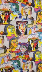 Elegante Pablo Picasso-stof - 300x280cm - Artistiek ontwerp, Antiek en Kunst, Antiek | Tapijten, Tafelkleden en Textiel