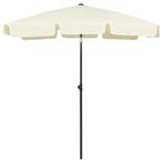 vidaXL Strandparasol 180x120 cm zandgeel, Tuin en Terras, Verzenden, Nieuw