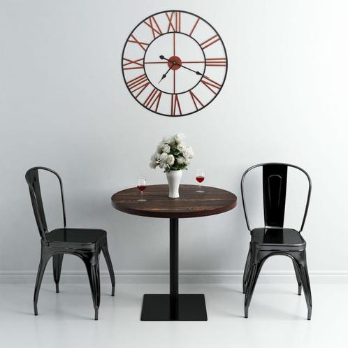 vidaXL Wandklok 58 cm metaal rood, Huis en Inrichting, Woonaccessoires | Klokken, Nieuw, Verzenden