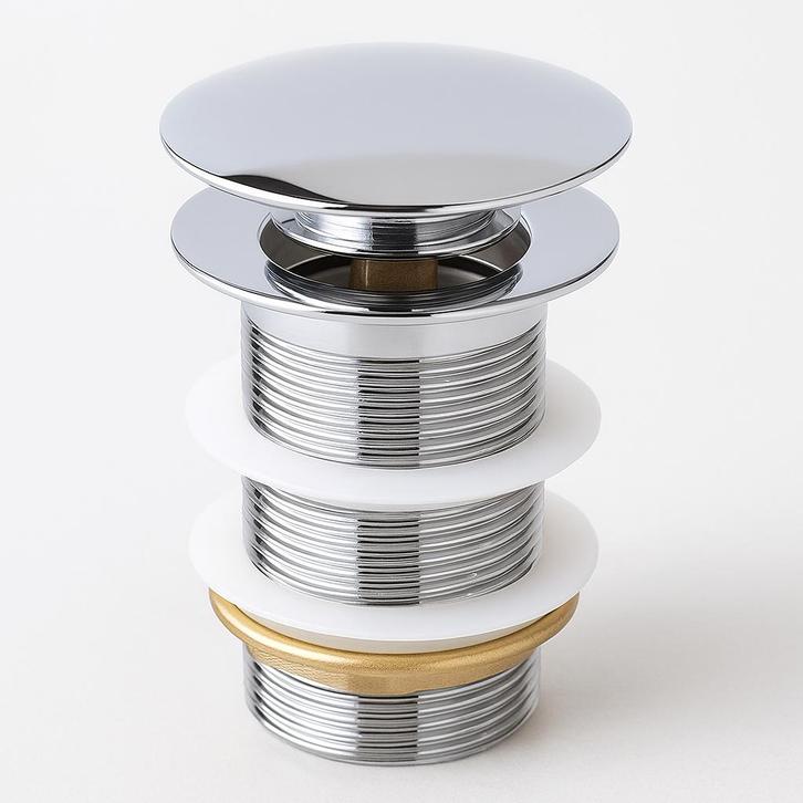 Afvoerplug Chroom Pop up Plug voor Wastafel, Doe-het-zelf en Bouw, Sanitair, Nieuw, Verzenden