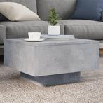 vidaXL Salontafel 55x55x31 cm bewerkt hout betongrijs, Verzenden, Nieuw