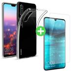 Huawei P30 Lite Transparant TPU Hoesje + Screen Protector, Telecommunicatie, Nieuw, Verzenden