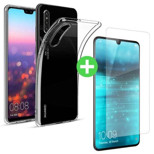 Huawei P30 Lite Transparant TPU Hoesje + Screen Protector, Telecommunicatie, Mobiele telefoons | Hoesjes en Screenprotectors | Overige merken