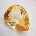 Zonder minimumprijs Citrien - 42.03 ct - Antwerp Laboratory, Handtassen en Accessoires, Edelstenen, Nieuw