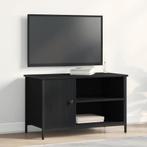 vidaXL TV Kast Zwart eiken 80 x 40 x 50 cm Bewerkt hout, Verzenden, Nieuw