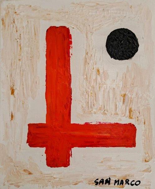 Enzo San Marco (1992) - Clair de Lune Noire, Antiek en Kunst, Kunst | Schilderijen | Modern
