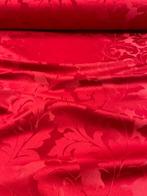 Tijdloze elegantie. Damastweefsel met gestileerde bladeren