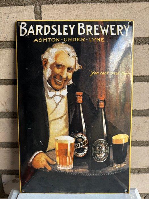 Emaille reclamebord - Bardsley Brewery – metalen reclamebord, Antiek en Kunst, Antiek | Wandborden en Tegels