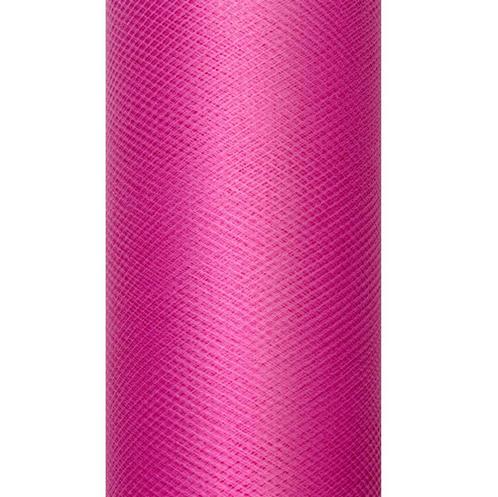 Fuchsia Tule Rol 30cm 9m, Hobby en Vrije tijd, Feestartikelen, Nieuw, Verzenden