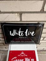 Emaille reclame - White Line Hotels & Pike Brothers –
