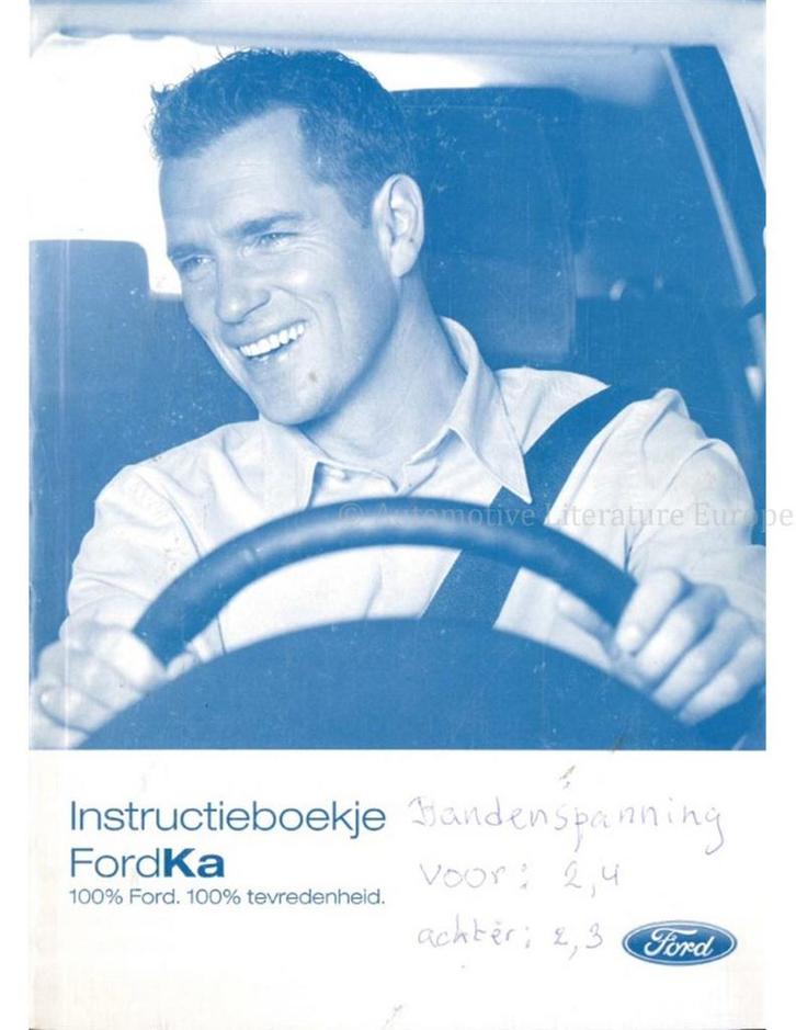 2006 FORD KA INSTRUCTIEBOEKJE NEDERLANDS, Auto diversen, Handleidingen en Instructieboekjes