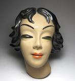 Mara Luta - Art Deco-muurmasker, Antiek en Kunst, Antiek | Glaswerk en Kristal