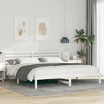 vidaXL Bedframe met hoofdeinde Wit 180 x 200 cm Massief, Verzenden, Nieuw