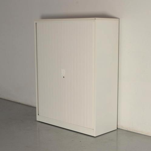 TDS roldeurkast, wit, 153 x 120 cm, incl. 3 legborden, Huis en Inrichting, Kasten | Roldeurkasten en Archiefkasten, Gebruikt, Ophalen of Verzenden