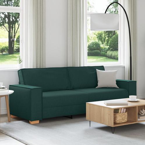 vidaXL 3-zitsbank donkergroen 180 cm stof, Huis en Inrichting, Zetels | Zetels, Nieuw, Verzenden