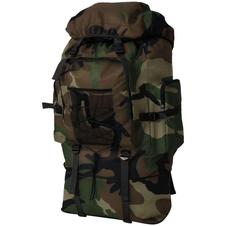 vidaXL Rugzak legerstijl XXL 100 L camouflage, Handtassen en Accessoires, Tassen | Rugtassen, Nieuw, Verzenden