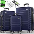 Kofferset - 3 delig - Trolley - Reiskoffer set - Navyblauw -, Verzenden, Nieuw