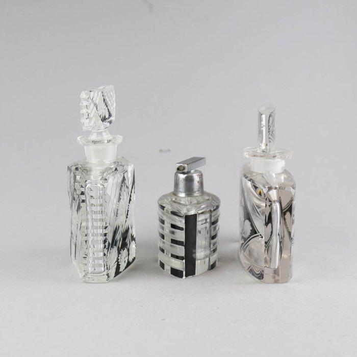 Karl Palda - Parfumfles - Drie Art Deco-parfumflessen, jaren, Antiquités & Art, Art | Objets design