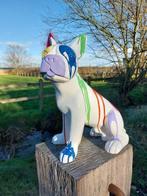 Beeld, sitting French bulldog artistically finished