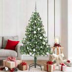 vidaXL Kunstkerstboom met LED -striplichten Groen 180 x 40, Diversen, Verzenden, Nieuw