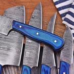 Keukenmes - Chefs knife - Gevouwen staal, pakka hout -