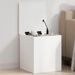 vidaXL Opbergbox 40x42x46 cm bewerkt hout wit, Verzenden, Nieuw