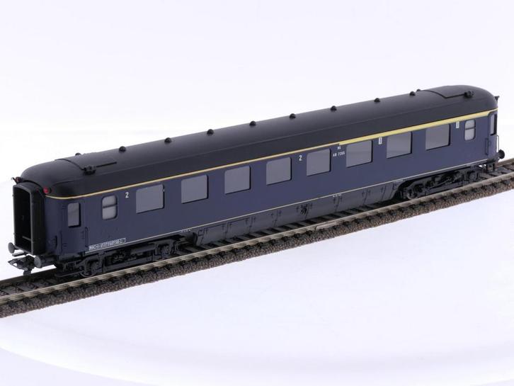 Schaal H0 Philotrain 2036A personenrijtuig Plan K AB 7355..., Hobby en Vrije tijd, Modeltreinen | H0, Gelijkstroom, Overige typen