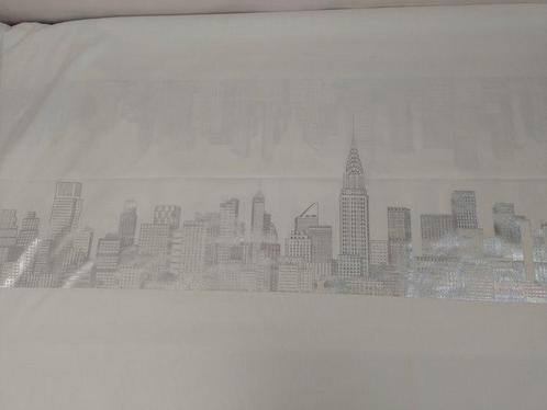 Taille à panneaux en coton avec motif imprimé de New York, Antiek en Kunst, Antiek | Tapijten, Tafelkleden en Textiel