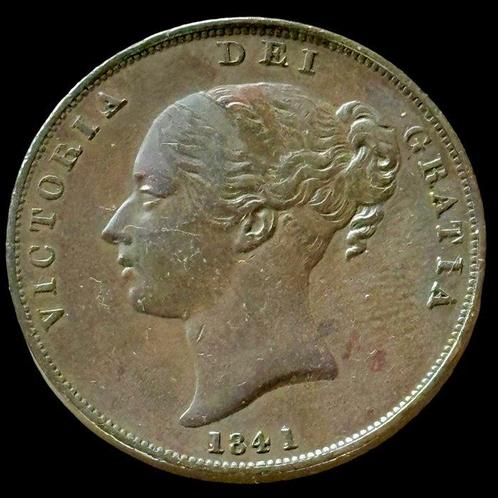 Engeland. Victoria. 1 Penny - 1841 - Espectacular en mano -, Postzegels en Munten, Munten | Europa | Niet-Euromunten