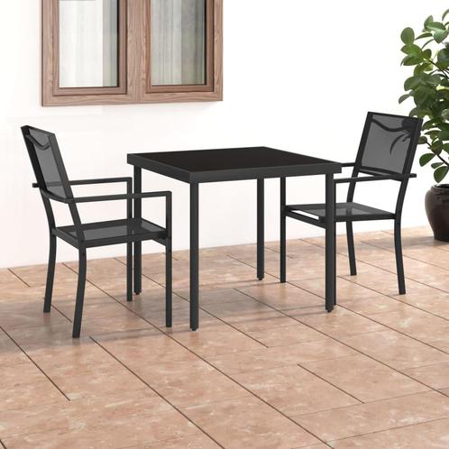 vidaXL Mobilier de salle Ã  manger dextÃ©rieur 3 pcs, Tuin en Terras, Tuinsets en Loungesets, Verzenden