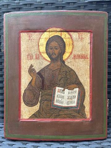 Icône - Christ pantocrator - Bois