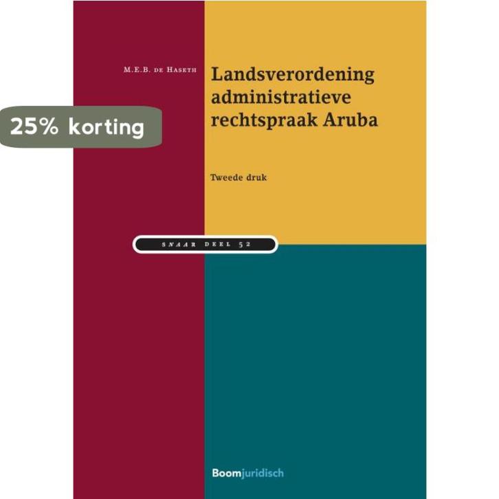 Landsverordening administratieve rechtspraak Aruba / SNAAR /, Boeken, Wetenschap, Zo goed als nieuw, Verzenden