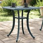vidaXL Tuintafel 53x53x53 cm gietaluminium groen, Tuin en Terras, Tuintafels, Verzenden, Nieuw