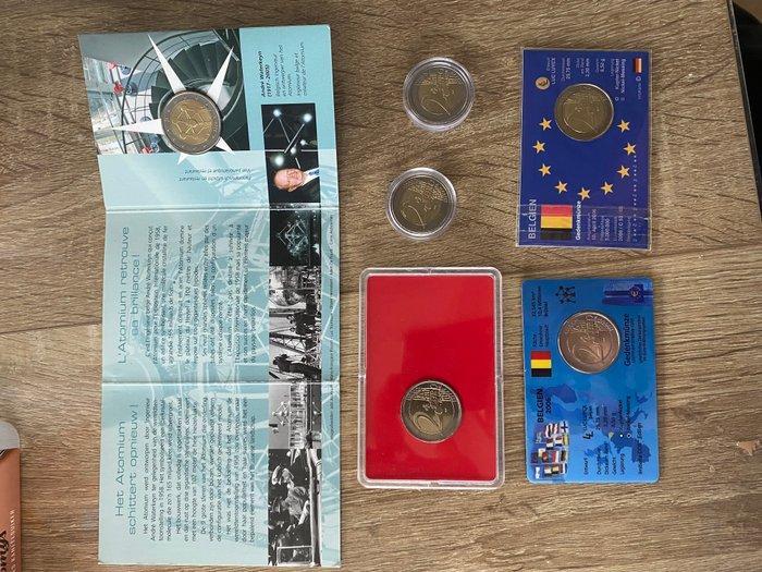 België. 2 Euro 2006 Atomium (6 stuks) (Zonder, Timbres & Monnaies, Monnaies | Europe | Monnaies euro